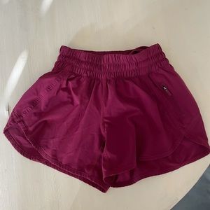 Lululemon maroon athletic shorts